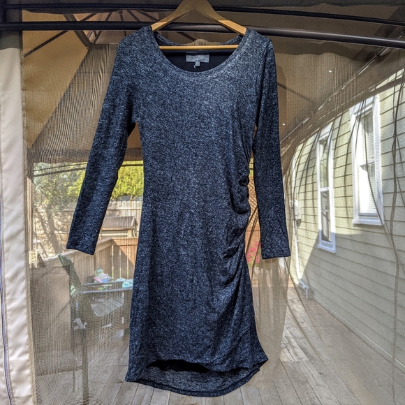 🍃Sunday In Brooklyn Soft Gray Dress Knit New - Picture 4 of 11